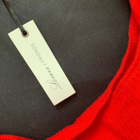 LOVERS and FRIENDS Ribbed Red Cut Out Body-Con MARTA Cut Out Dress Sz SML - Picture 11 of 12